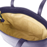 海軍藍皮革托特包