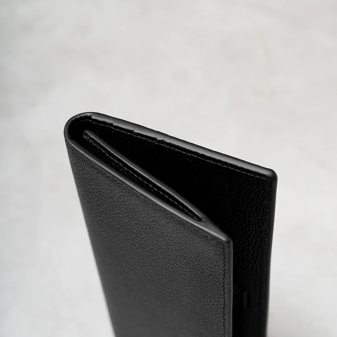 Long Wallet Black Zip