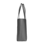 Leather Tote, Dark Grey
