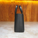 皮革迷你托特包,黑色