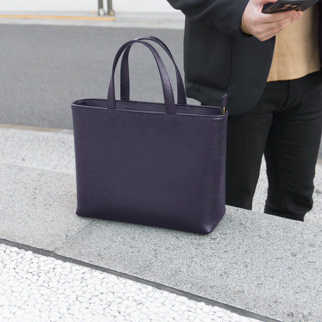 Navy Zip Mini Tote