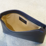 Navy Leather Sacoche