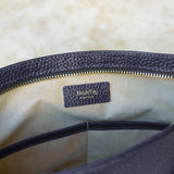 レザーサコッシュ ミディアム ネイビー