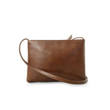 Leather sacoche, antique brown