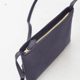 Navy Leather Sacoche