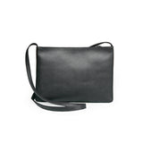 中型黑色皮革挎包