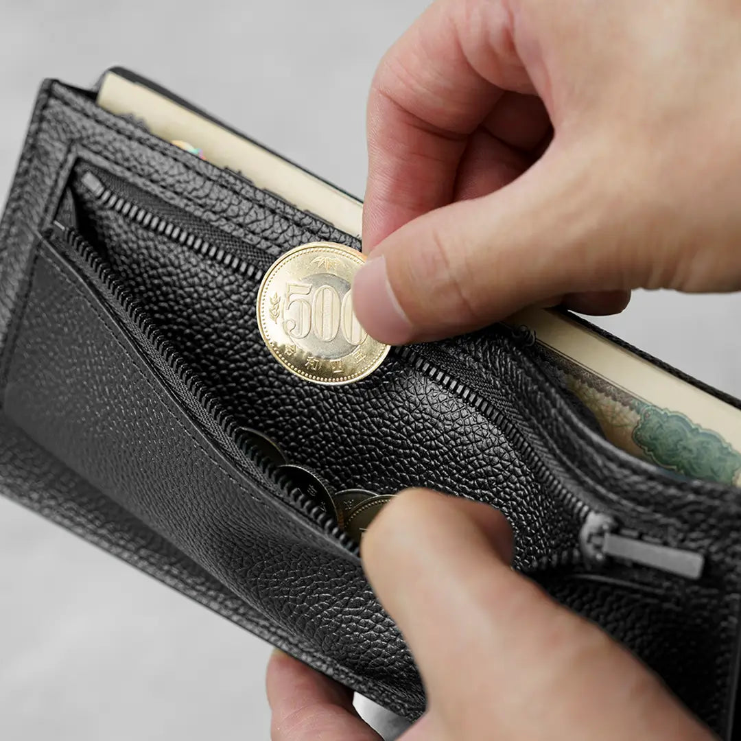 Long Wallet Black Zip