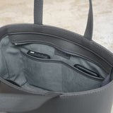 拉鍊迷你托特包,深灰色