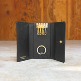 Pure Shrink Leather Key Case, Black