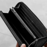 ラウンドジップウォレット ブラックジップ