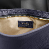 Navy Leather Sacoche