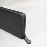 ラウンドジップウォレット ブラックジップ