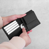 ピュアシュリンクレザー オールインウォレット ブラック