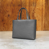 拉鍊迷你托特包,深灰色