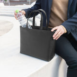 皮革迷你托特包,黑色