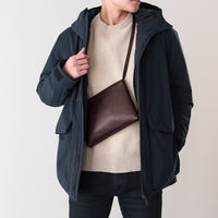 Leather sacoche brown