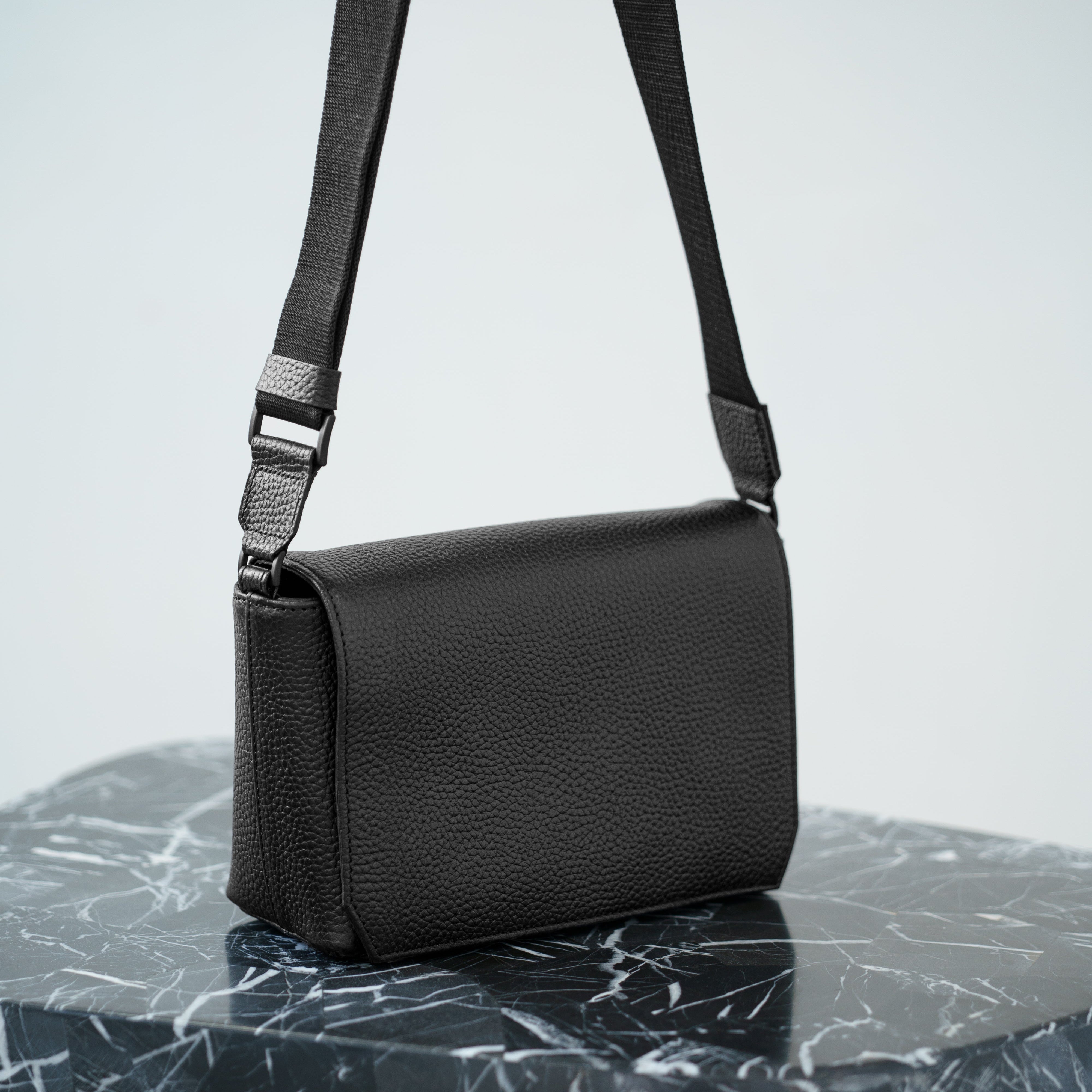 Flap Mini Shoulder Bag Black