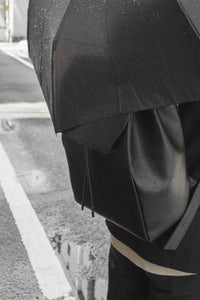 防水覆蓋背包黑色