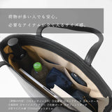 防水皮革手提包,黑色