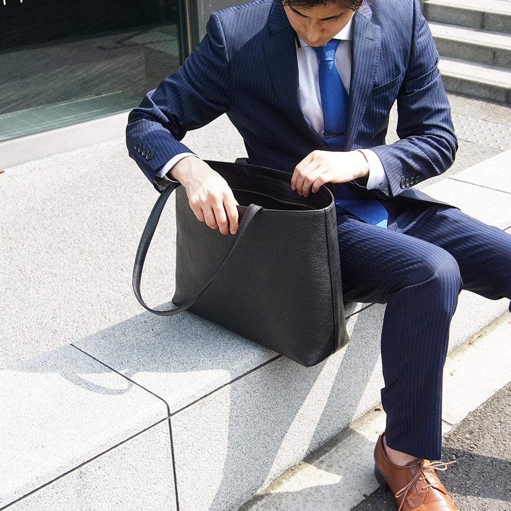 レザートート ブラック