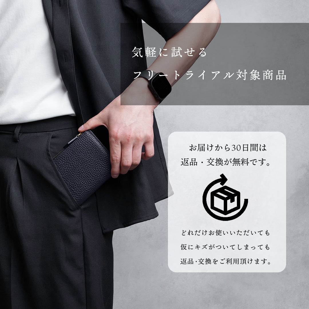 Lジップウォレット ネイビー