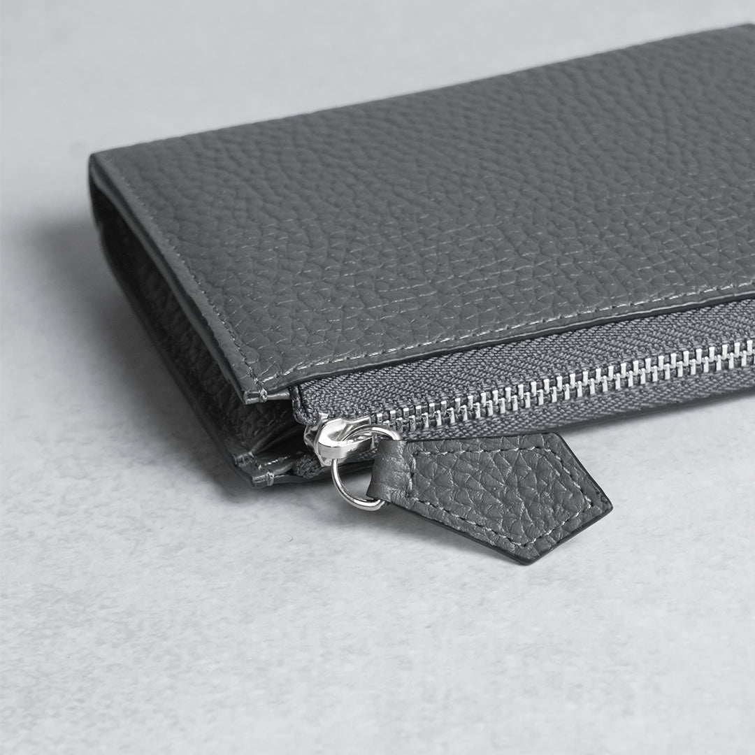 L-zip wallet dark gray