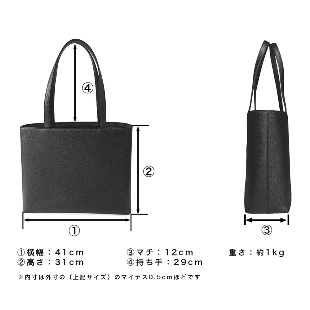⭐️未使用級⭐️M.U.L. ハンドバッグ トートバッグ ブラック レザー 防水レザートート ブラック – HushTug