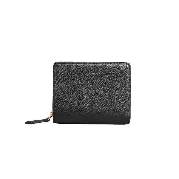 美品】HushTug ハッシュタグ 二つ折り財布 ブラック