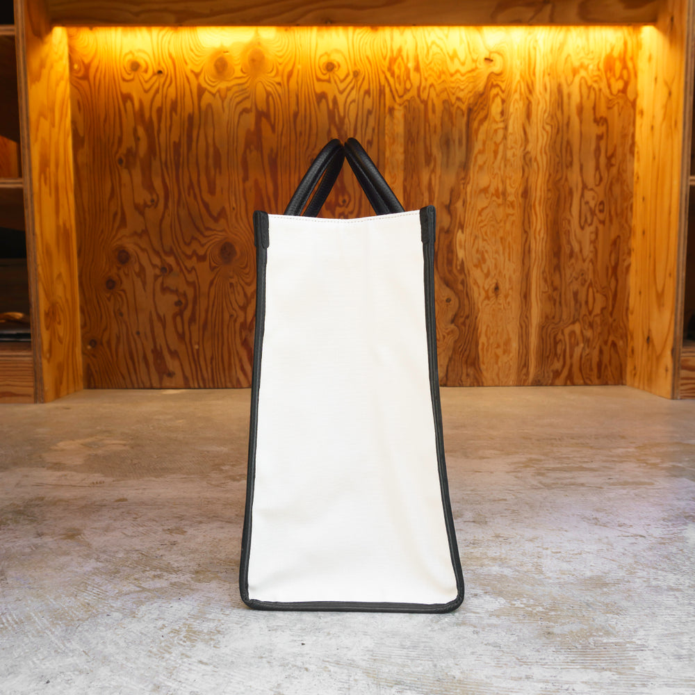 HushTug キャンバストート アイボリー キャンバストート アイボリー – HushTug