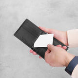 ピュアシュリンクレザー オールインウォレット ブラック