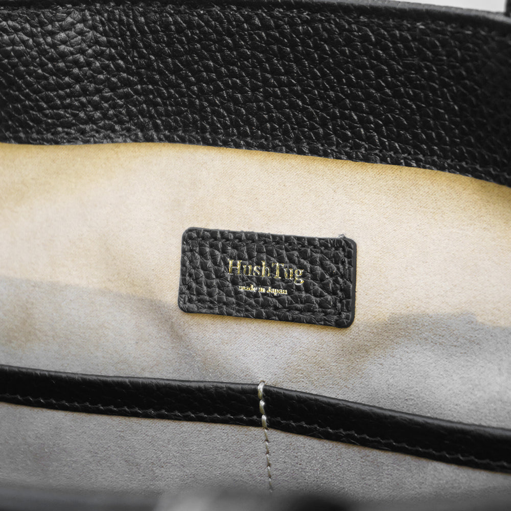 レザーミニトート ブラック – HushTug レザーミニトート ブラック – HushTug