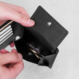 ピュアシュリンクレザー オールインウォレット ブラック