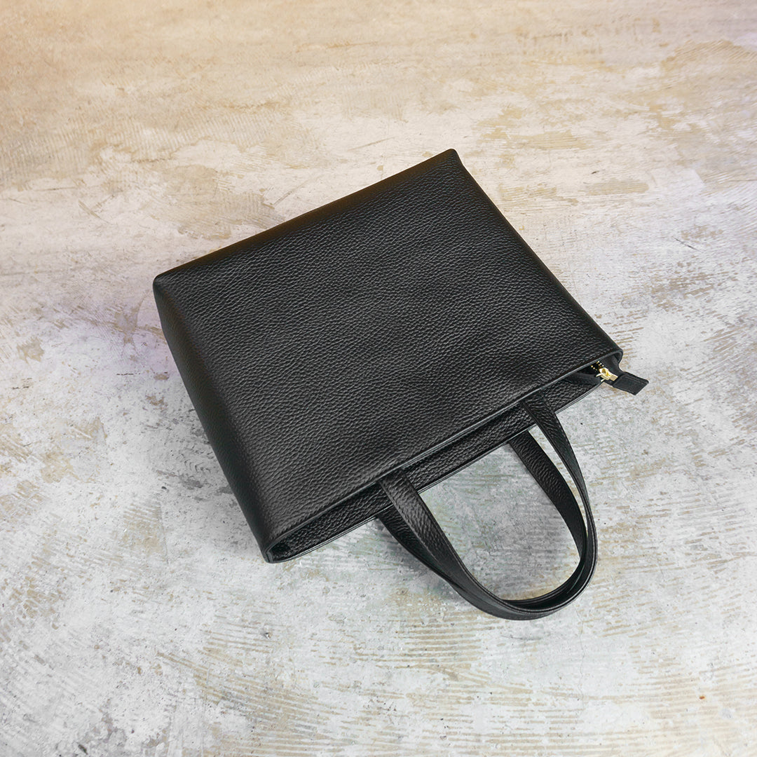 [New] Zip Mini Tote, Black