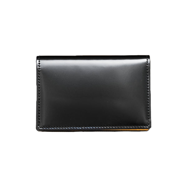 【極美品】HushTug　名刺入れ　カードケース　レザー　革　黒　ハッシュタグ ピュアシュリンクレザー レザーカードケース ブラック – HushTug