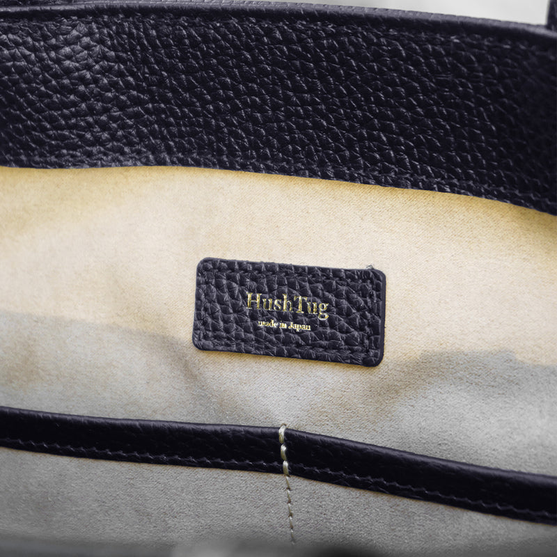 レザーミニトート ネイビー – HushTug レザーミニトート ネイビー – HushTug
