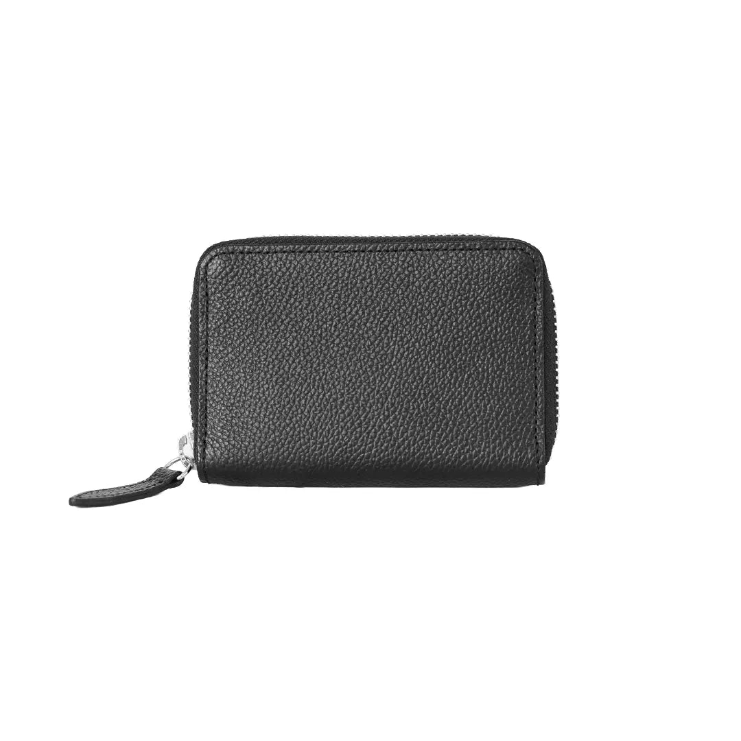 Pure Shrink Leather Key Case, Black
