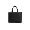 Leather Mini Tote, Black