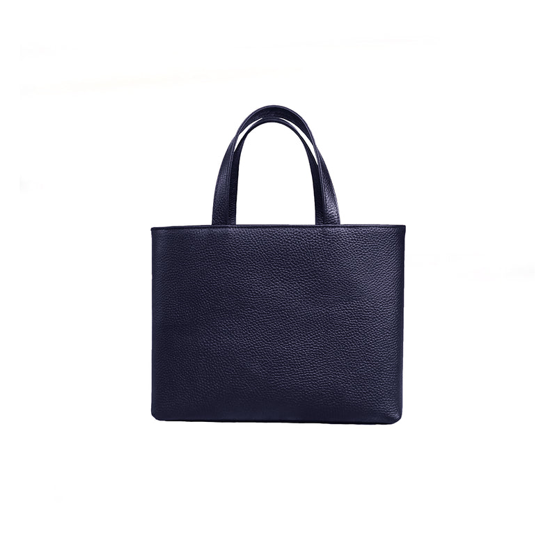 レザーミニトート ネイビー – HushTug レザーミニトート ネイビー – HushTug