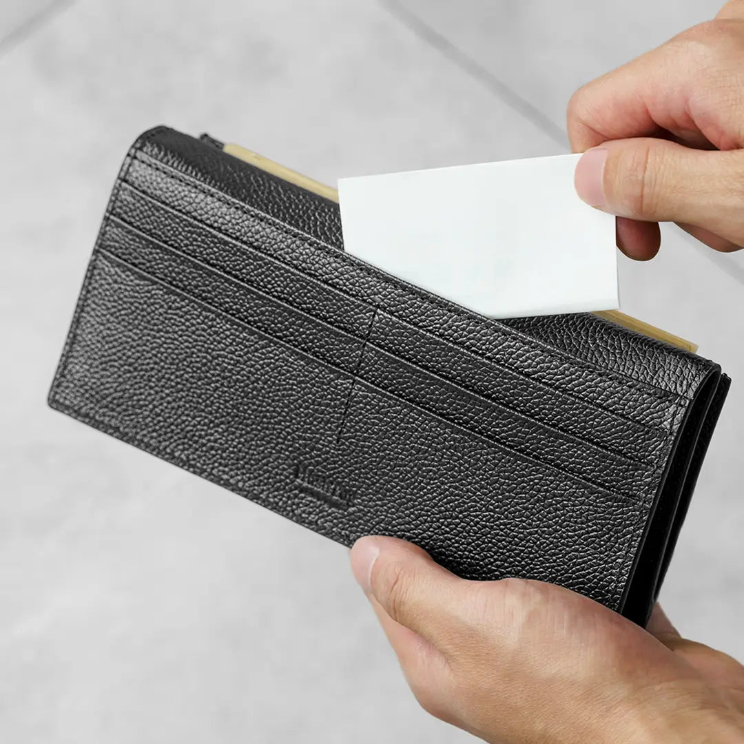 Long Wallet Black Zip