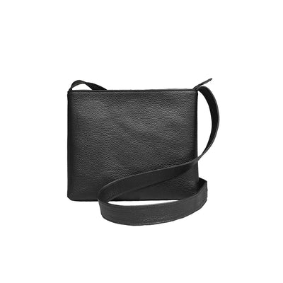 Leather Shoulder Bag Black