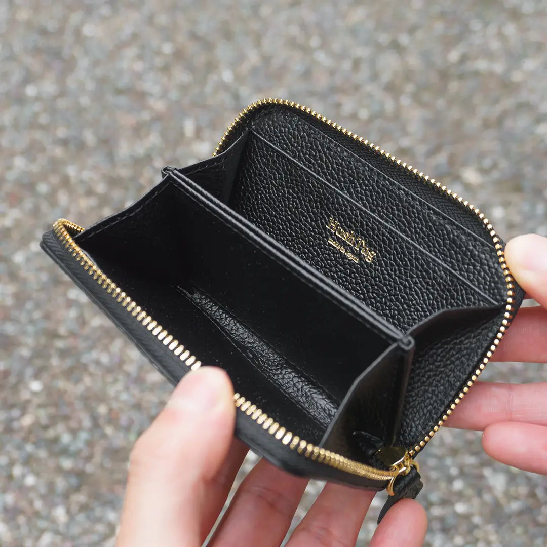 Pure Shrink Leather Smart Wallet Black