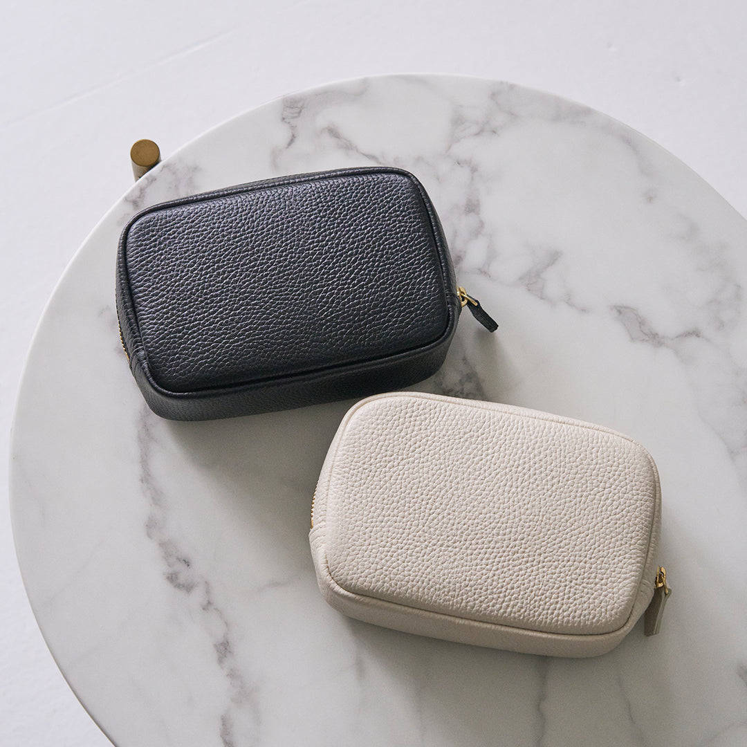 Makeup pouch pink beige