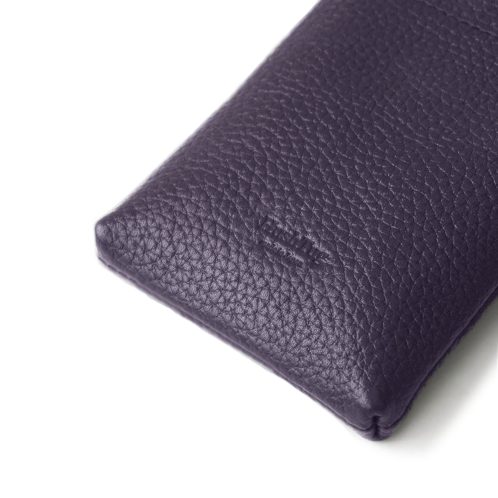 新品未使用タグ付き完売品hendershemepouch L革製ポーチネイビー 革のフラットポーチの新色とリニューアル - Fuku