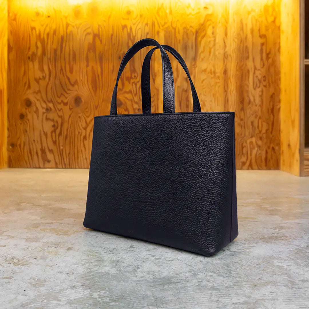 Navy Zip Mini Tote