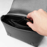 Flap Mini Shoulder Bag Black