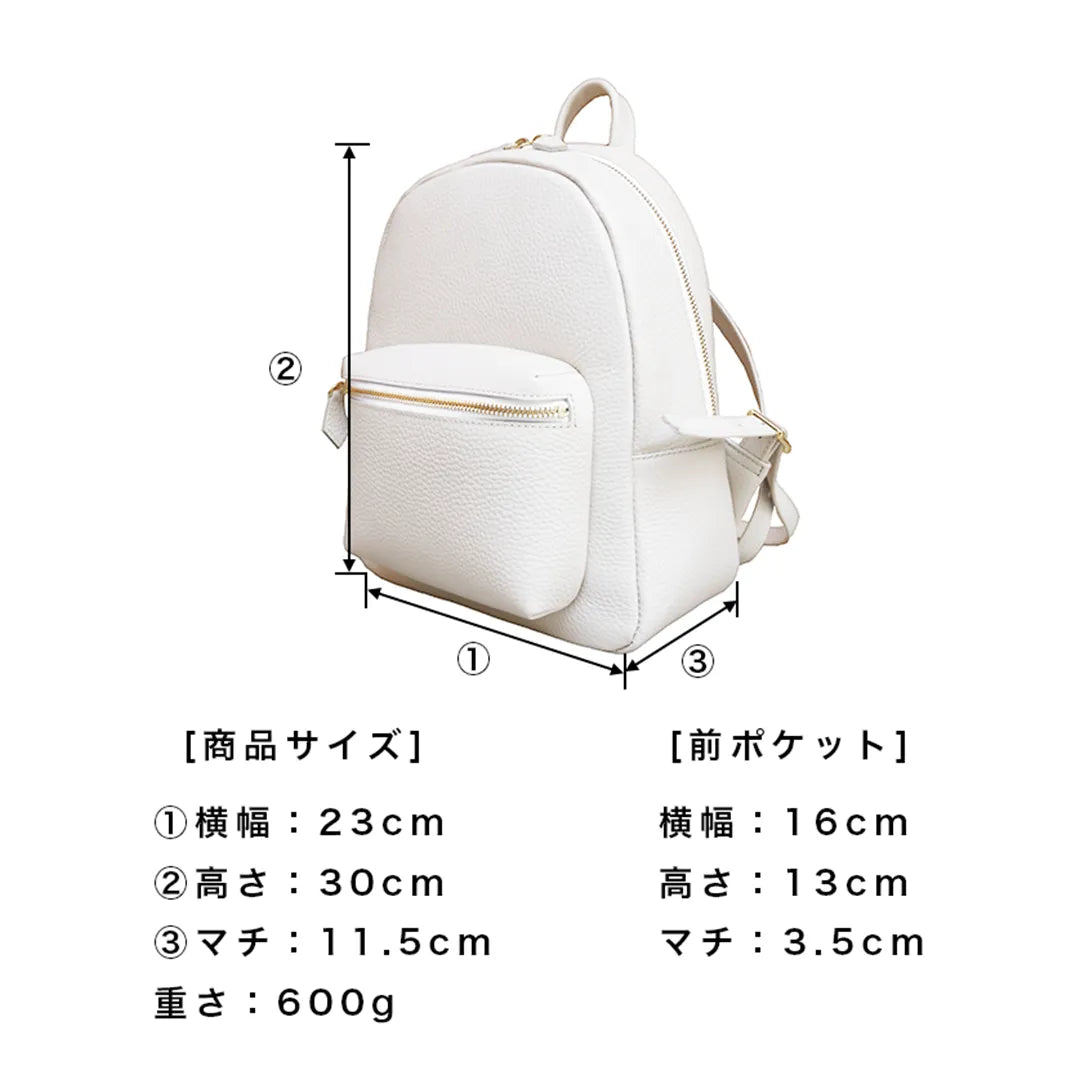 ［新古品］レザーミニリュック ピンクベージュ