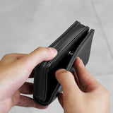 Medium Wallet Black Zip