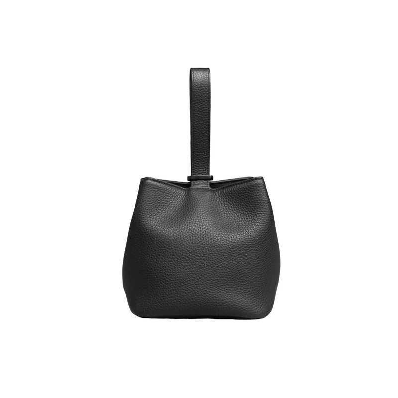 hushtug 巾着レザーバッグ 新品未使用 巾着レザーバッグ ブラック – HushTug