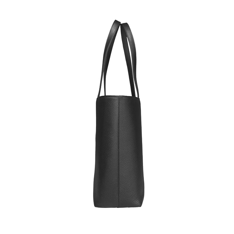 Waterproof Leather Tote, Black