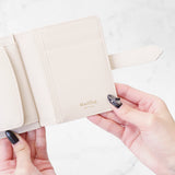 二つ折りウォレット ピンクベージュ